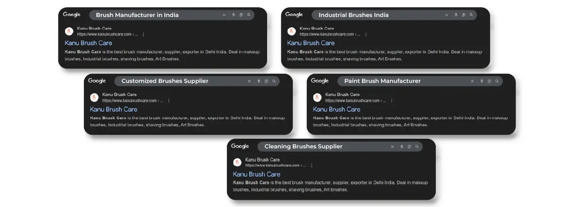 Keyword Rankings - Dental Krafts
