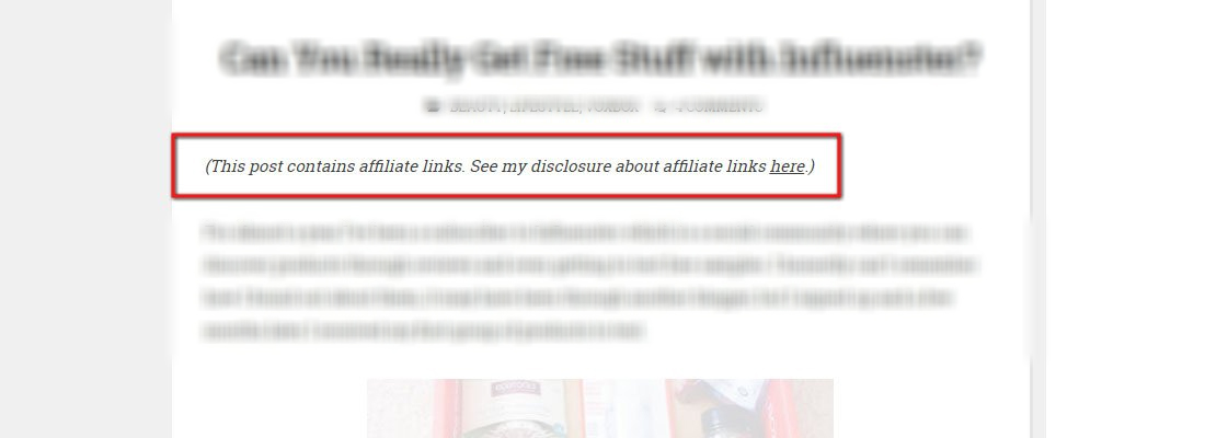 Affiliation Disclosure might be a Good Policy affiliation disclosure might be a good policy
